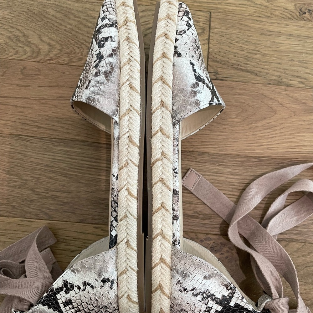 Vince Camuto Jeliany Espadrille Platform Sandal in Taupe/Tone/Snakeskin - Picture 11 of 15